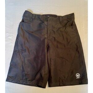 Canari Cycling Shorts Men’s Size 36” Black Zip Pockets Lightweight No Padding